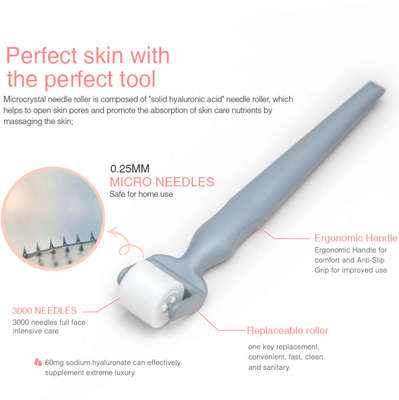 OEM Titanium Konjac Microneedle Face Roller For Acne Scars